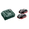 Pack 18V Metabo 2 Batteries LiHD 4 Ah + Chargeur ASC 55 – 685174000 pas cher marque 8