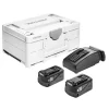 Set énergie Festool SYS3 ENG 18V 2×5,2/TCL6 (2 Batteries 5,2 Ah + Chargeur) + Coffret SYSTAINER 3 marques pas cher 7