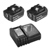 Pack énergie Makita Li-ion (2 Batteries BL1850B 5 Ah + Chargeur DC18RC) 12 V De Qualité 14