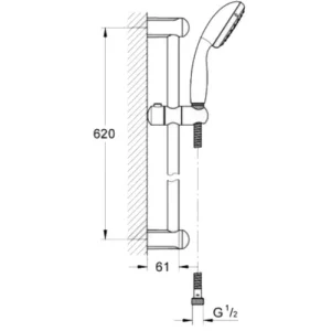 mode Ensemble De Douche 2 Jets TEMPESTA 100 Grohe Avec Barre – 27598-001 6