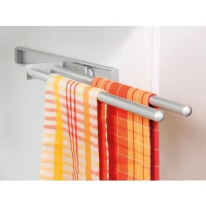design à la mode Porte-serviettes Extensibles Emuca 2 Bras Aluminium Anodisé Mat – 7054362 9