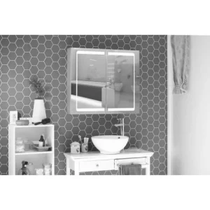 guranteed de qualité Armoire De Toilette Aluminium 2 Portes Modèle JA 80 Pradel – 730089 12