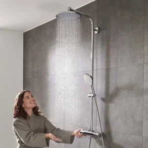 achat pas cher Colonne De Douche 1 Jet CROMETTA S 240 Hansgrohe 2 Sorties – 27267000 10