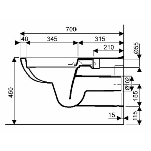 Cuvette Suspendue Rallongée PARACELSUS 2 PMR Allia – 3992000 Livraison rapide 10