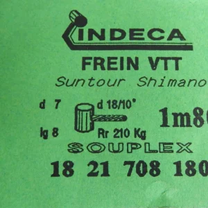 2 BRAKES CABLES INDECA FREIN VTT SUNTOUR SHIMANO – Cables De Frein 1.80m prix le plus bas 9