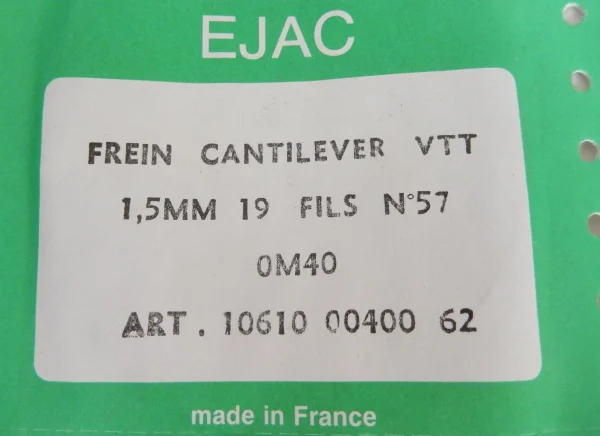 2 BRAKE CABLES EJAC CANTILEVER – Cables De Frein 0.40 Authenticité garantie 4