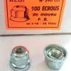 2 FRONT HUB NUTS – 2 Ecrous De Roues Avants qualité supérieure 5